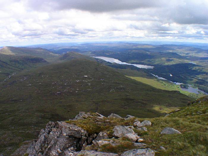 Looking back at both lakes