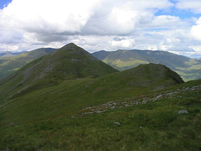 down Mam Sodhail, round Carn Eige, and there is Beinn Fhionnlaidh