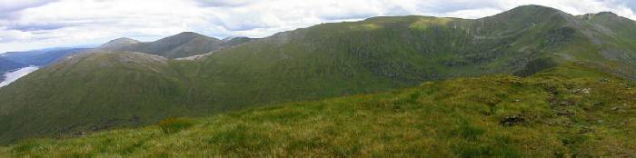 the northeast shoulder of Carn Eige from Beinn Fhionnlaidh