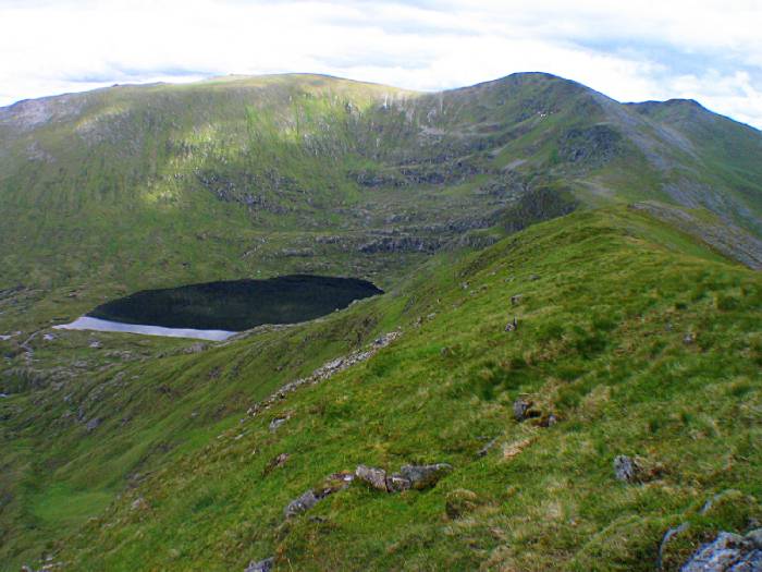 Coire Lochan from Bealach Beag between the Munros